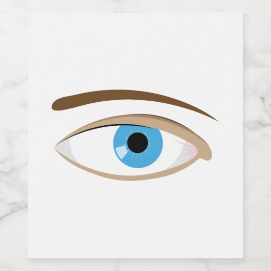 青い目 ワインラベル (シングルラベル)