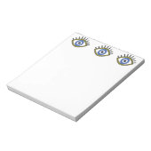 青い目、幸運、ギリシャの邪悪な目の保護 ノートパッド (回転)