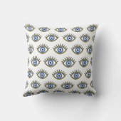 青い目，幸運，悪い目からの保護  クッション (裏面)