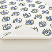 青い目，幸運，悪い目からの保護  シェルパブランケット (3/4)