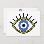 青い目、幸運、悪い目からの保護 ポストカード (正面/裏面)