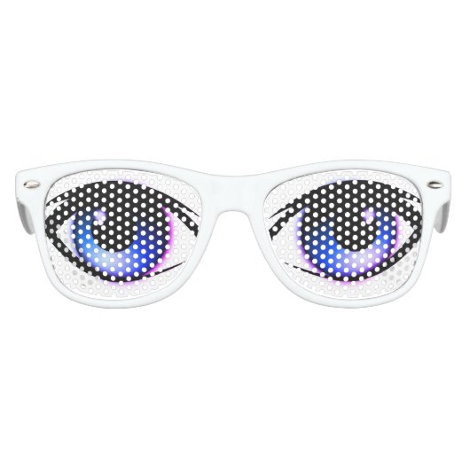 青い目。絵文字の目。キッズサングラス キッズサングラス (正面)