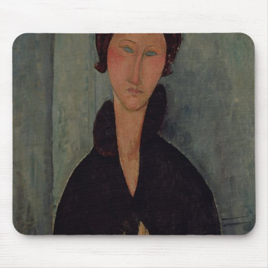 青い目、c.1918を持つ女性 マウスパッド (正面)