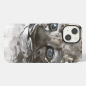 青い目 iPhoneケース (裏面横)