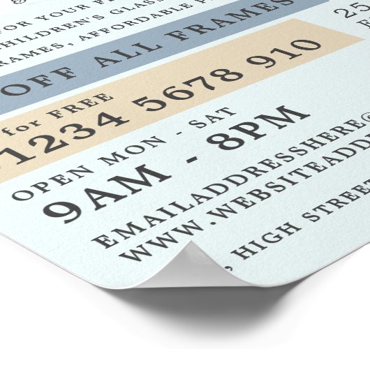 青い目、optician、技術者 ポスター (角)