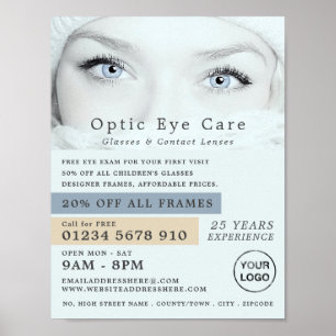 青い目、optician、技術者 ポスター
