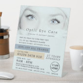 青い目、optician、技術者 台座サイン (インサイチュ)