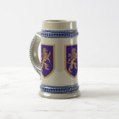 青い盾の3頭のライオン ビールジョッキ (正面左)