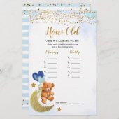 青い真珠の赤ちゃんシャワー何歳だった両親 (正面/裏面)