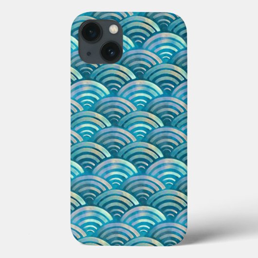 青い真珠魚のパタはかりで測ーン Case-Mate iPhoneケース (裏面)