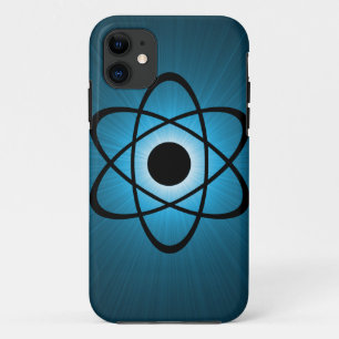 青い真面目な原子BTのiPhone 5の場合 iPhone 11 ケース