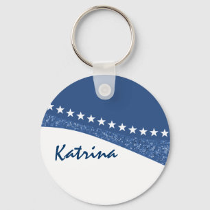 青い眩ます星はKeychainを曲げます キーホルダー