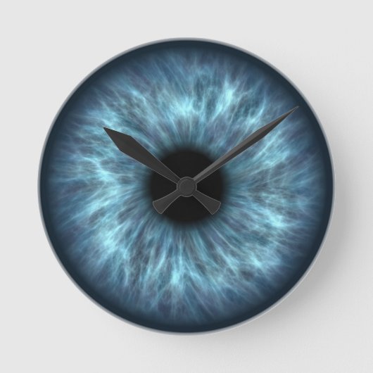 青い眼の壁時計 ラウンド壁時計 (正面)