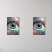 青い眼球フラクタル・アート (正面)