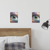 青い眼球フラクタル・アート (寝室)