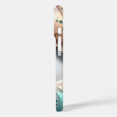 青い眼球フラクタル・アート Case-Mate iPhoneケース (裏面 / 左)