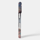 青い眼球フラクタル・アート Case-Mate iPhoneケース (裏面 / 右)