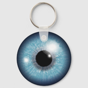青い眼球 キーホルダー