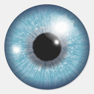 青い眼球 ラウンドシール