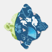 青い着物のお願い箱 フェイバーボックス (折り畳みなし)