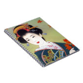 青い着物の日本のな女性 ノートブック (右側)