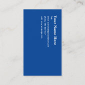 青い着物 名刺 (裏面)