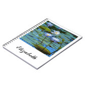 青い睡蓮ノート ノートブック (左側)