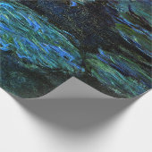 青い睡蓮素晴らし画 ラッピングペーパー (角)