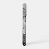 青い瞳のエレガントな白猫 – iPhone 16 ケース (右側面)