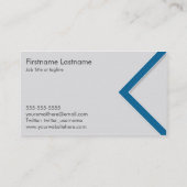 青い矢の個人的なネットワーキングの名刺 名刺 (裏面)