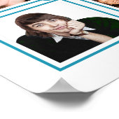 青い矢印で写真をフレームInstagram ポスター (角)