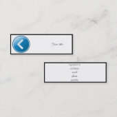 青い矢印ボタン – 離れ スキニー名刺 (正面/裏面)