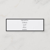 青い矢印ボタン – 離れ スキニー名刺 (裏面)