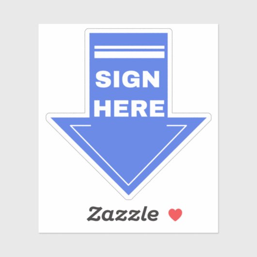 青い矢印 シール (シート)