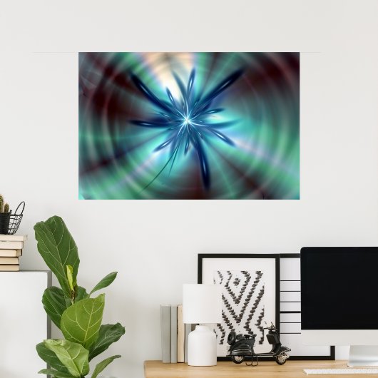 青い知恵 ポスター (ホームオフィス)