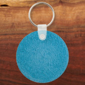 青い石のひび キーホルダー (正面)