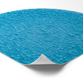 青い石のひび ポスター (角)