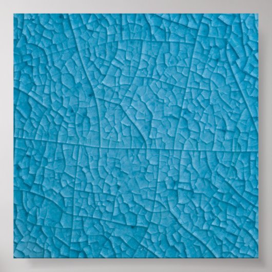 青い石のひび ポスター (正面)