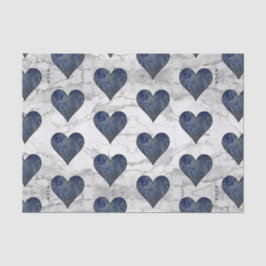 青い石の大理石パターン 薄葉紙