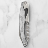 青い石の霜降り模様 ソムリエナイフ (裏面)