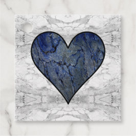 青い石の霜降り模様 フェイバータグ