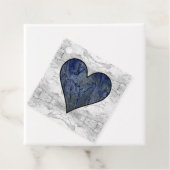 青い石の霜降り模様 フェイバータグ (インサイチュ)