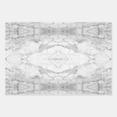 青い石の霜降り模様 ラッピングペーパーシート (正面3)