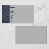 青い砂岩プロファイルカード 名刺 (正面/裏面)