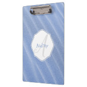 青い砂紋クリップボパーソナライズされたード クリップボード (左)