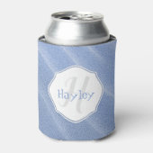 青い砂紋パーソナライズされたクール 缶クーラー (缶正面)