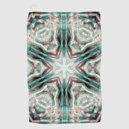 青い砂質上のソフトグロー、万華鏡のように千変万化するパターン星 ゴルフタオル