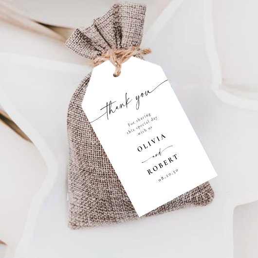 青い磁器結婚の贈り物ラベル ギフトタグ