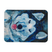 青い磁石の炎 マグネット (横)