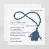 青い祈りのロープ 招待状 (正面/裏面)